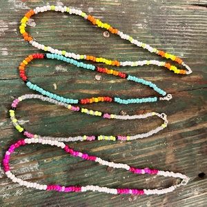 Choker and collarbone beaded custom necklaces